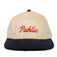Public Snowboards Event Hat - Cream/Black