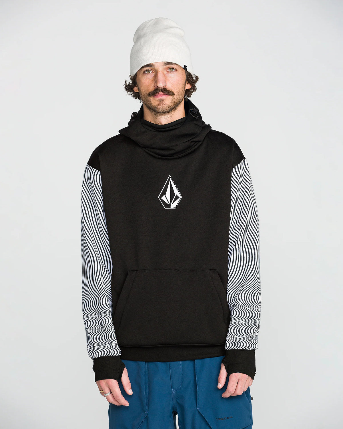 MEN'S HYDRO RIDING HOODIE Black/White