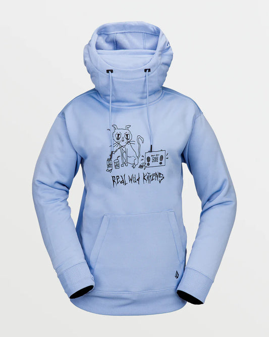 Volcom Riding Hydro Pullover Crystal Blue "REAL WILD KITTENS"