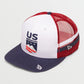 USA TRUCKER HAT - RED COMBO