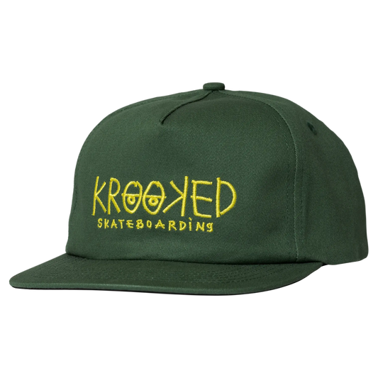 Krooked Eyes Logo Hat Green