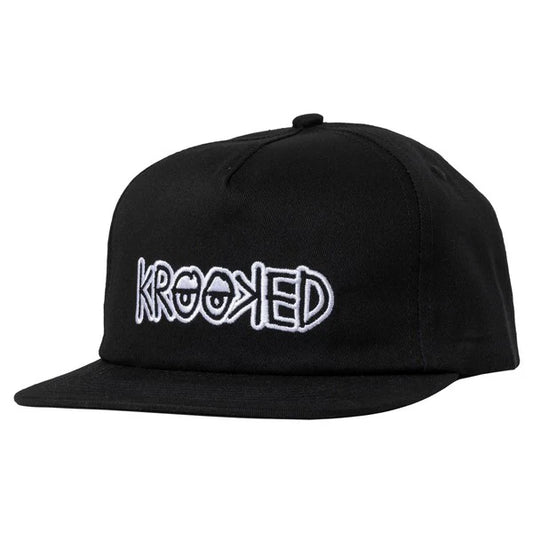 Krooked Eyes Logo Hat Black