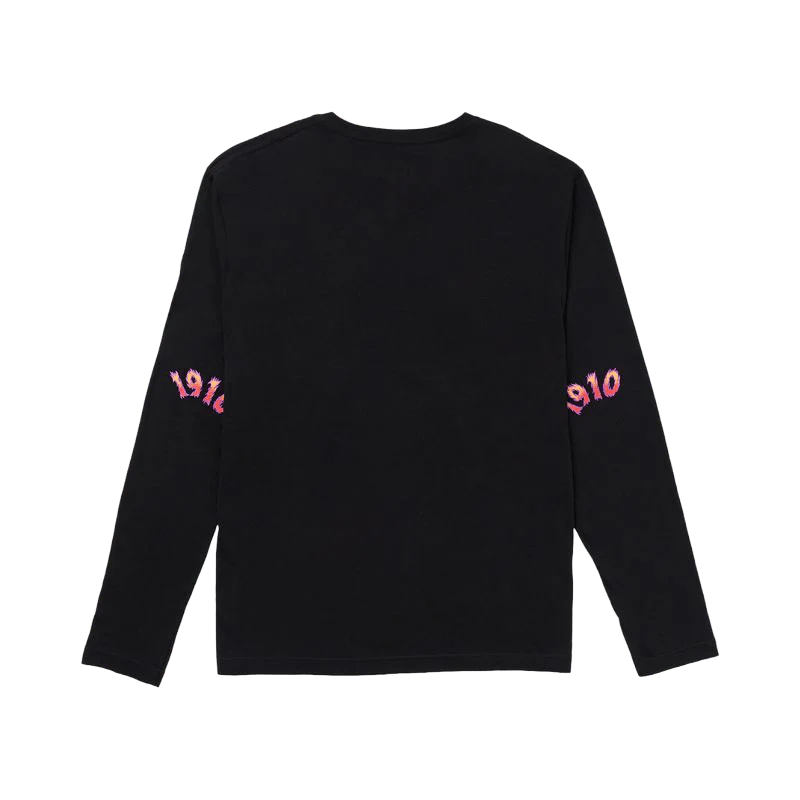 1910 FREYA MEN'S LONG SLEEVE T-SHIRT BLACK