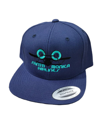 Santa Monica Airlines Snap Back Classic Plane Logo