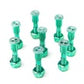 SCREW CITY SKATEBOARD HARDWARE GREEN ALIEN 1"