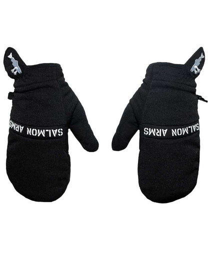 Salmon Arms Black Spring Snowboarding Mittens 2025