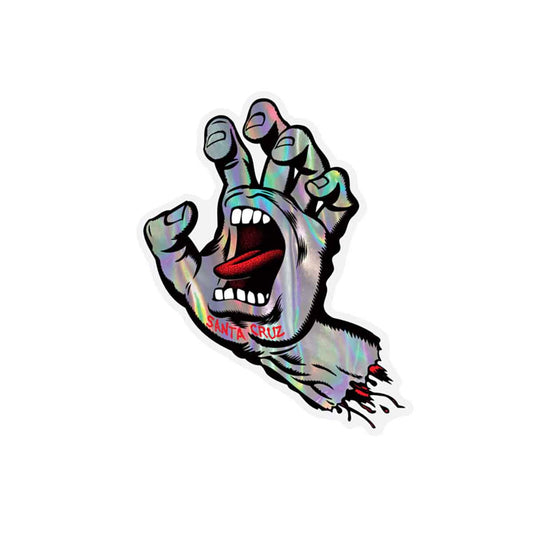 Santa Cruz Screaming Metallic Hand Sticker