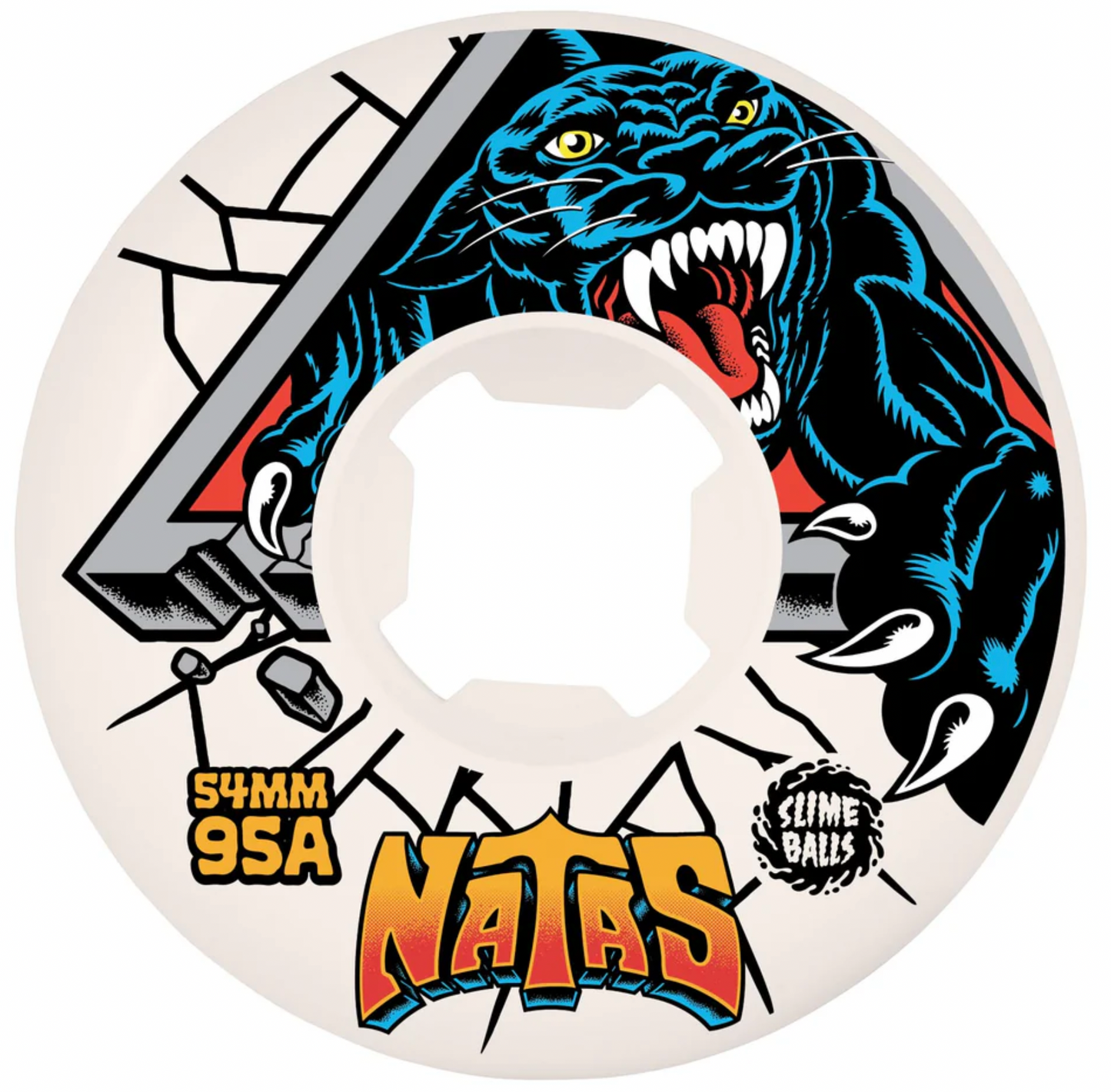 54mm Natas Kaupas 95a Slime Balls Hardline Skateboard Wheels