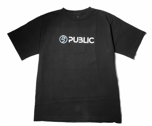 Public Snowboards Logo Tee Black