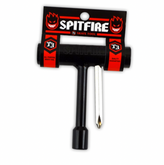 Spitfire Black-Silver T3 Skateboard Tool  (Black)
