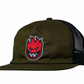 Spitfire Wheels Hat Bighead Fill Snapback Olive/Black Green