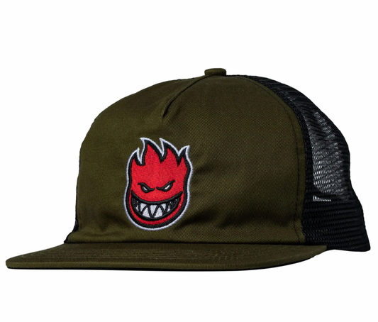 Spitfire Wheels Hat Bighead Fill Snapback Olive/Black Green