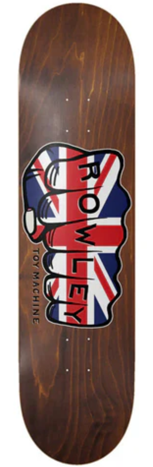 TOY MACHINE GEOFF ROWLEY ASSORTED STAIN SKATEBOARD DECK