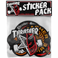 Spitfire Thrasher Sticker Pack Black White 5pack