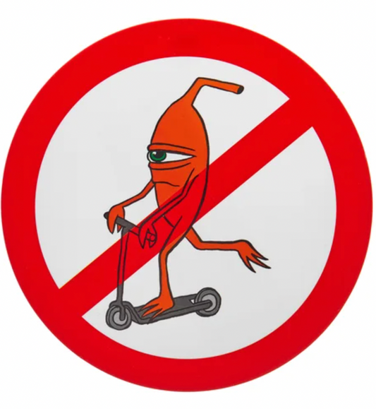 ToyMachine no scooters sticker