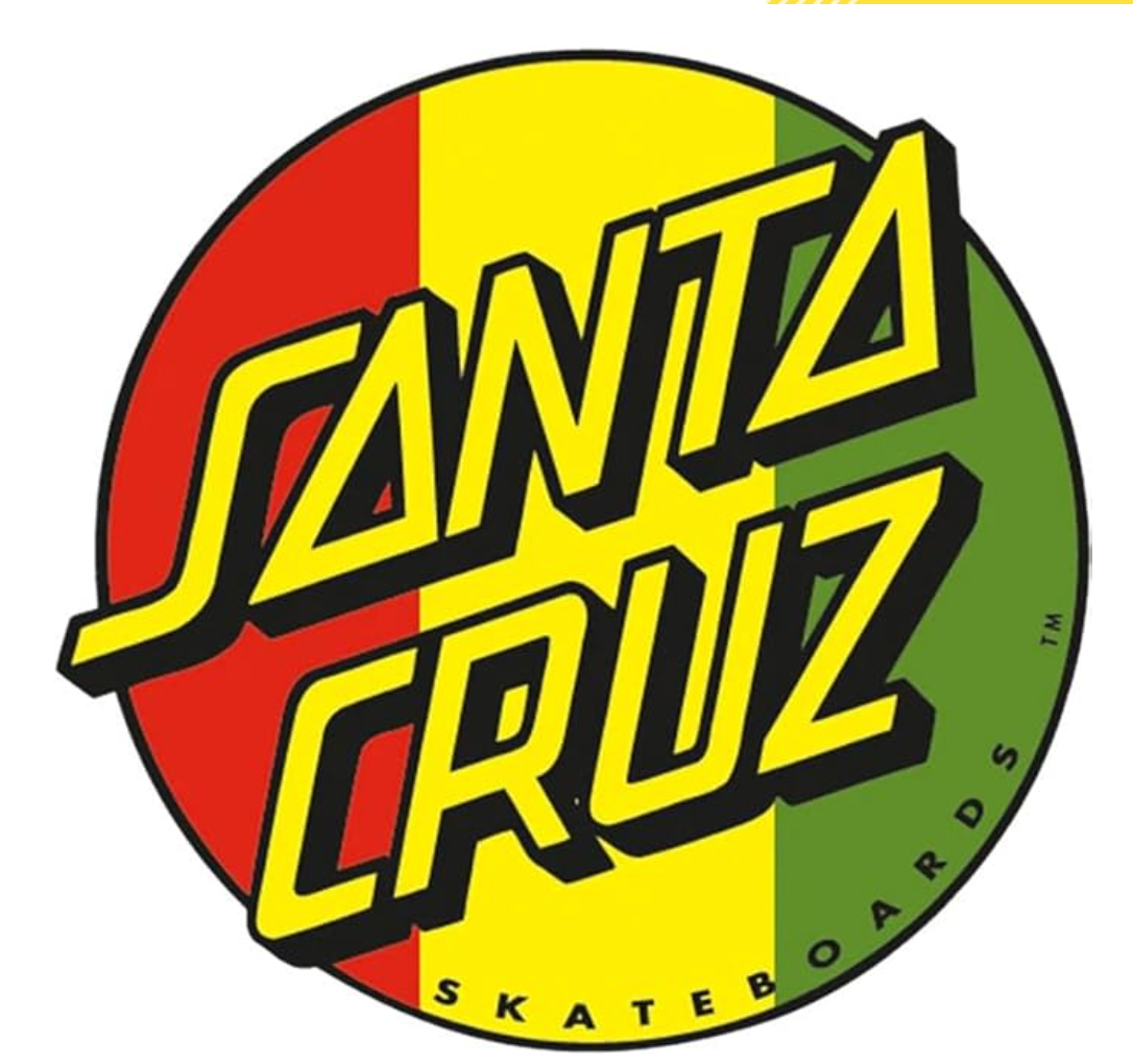 Rasta Dot 3in Santa Cruz Stickers