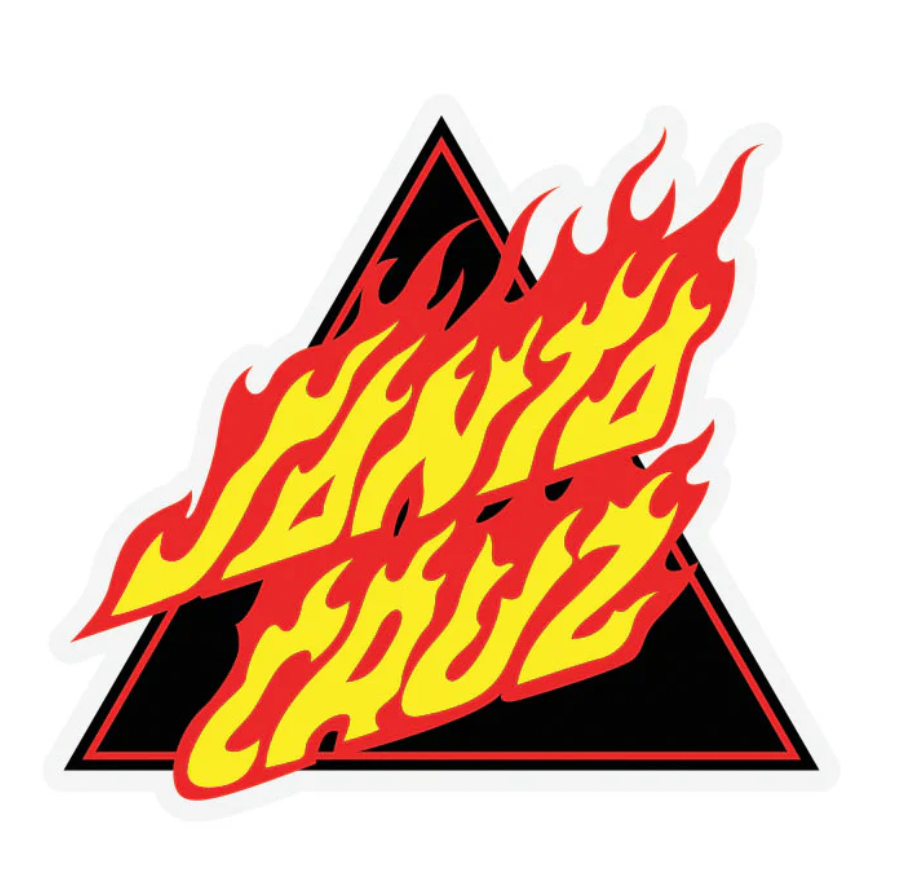 Santa Crus Triangle Modern Flame Sticker