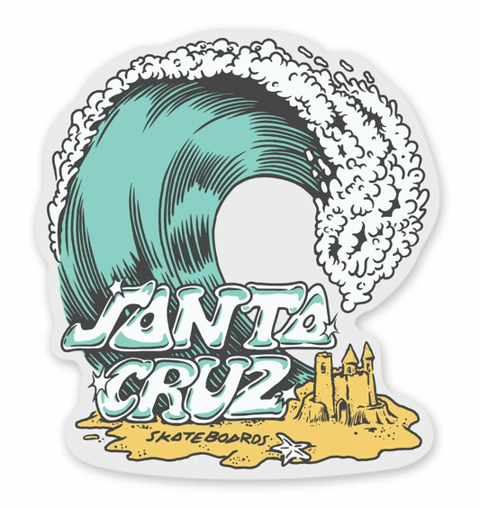 SANTA CRUZ ON SHORE WAVE STICKER