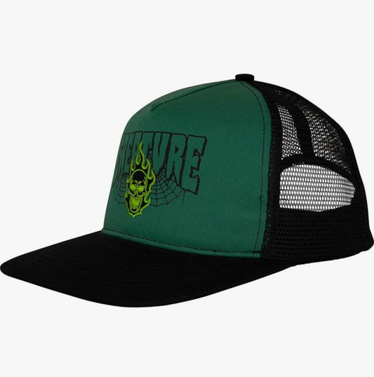 CREATURE Skateboards Hat Bonehead 2 Relic Mesh Trucker Green