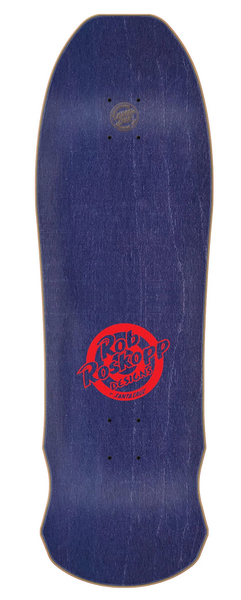 9.5in Rob Roskopp Face Yellow Reissue Santa Cruz Skateboard Deck