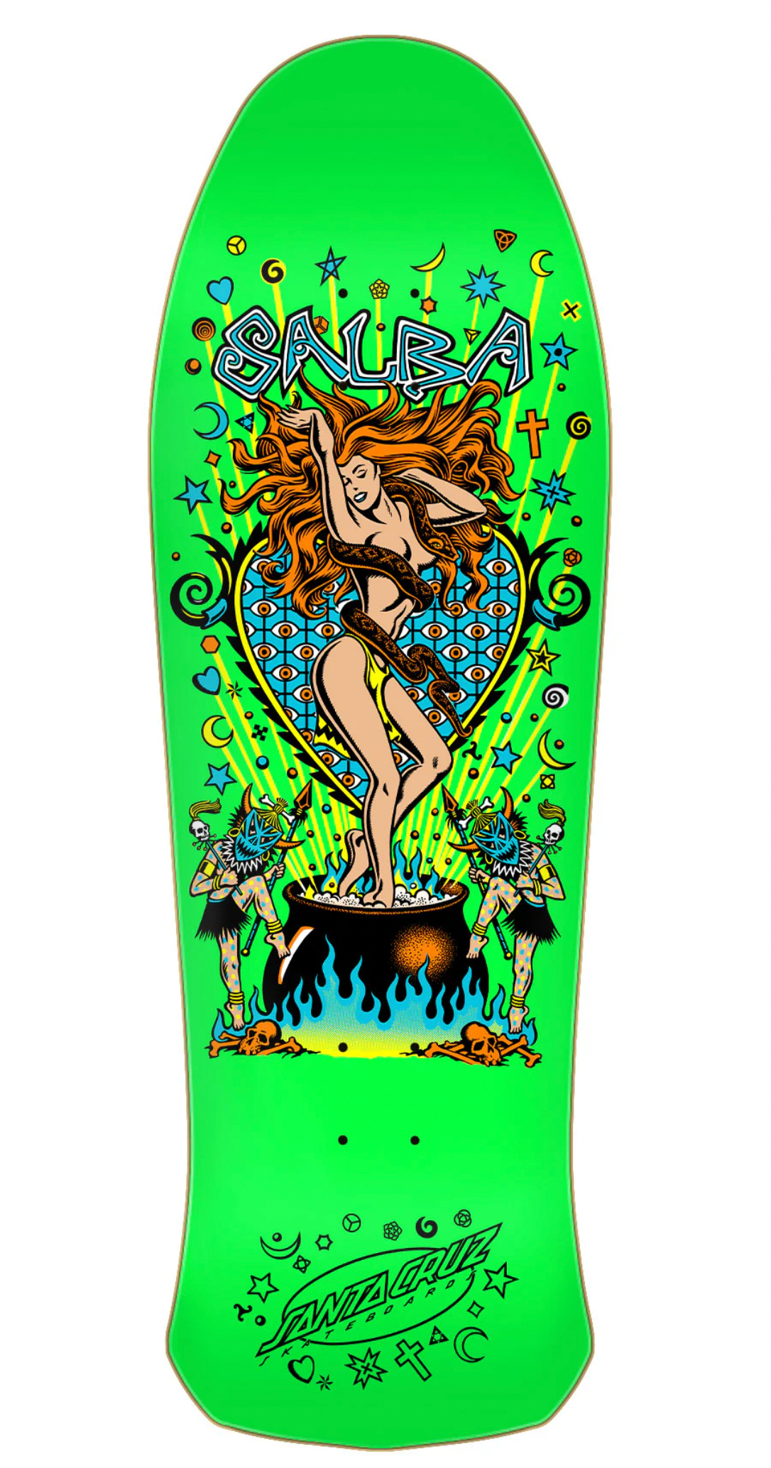 10.4in Salba Witch Doctor Reissue Santa Cruz Skateboard Deck