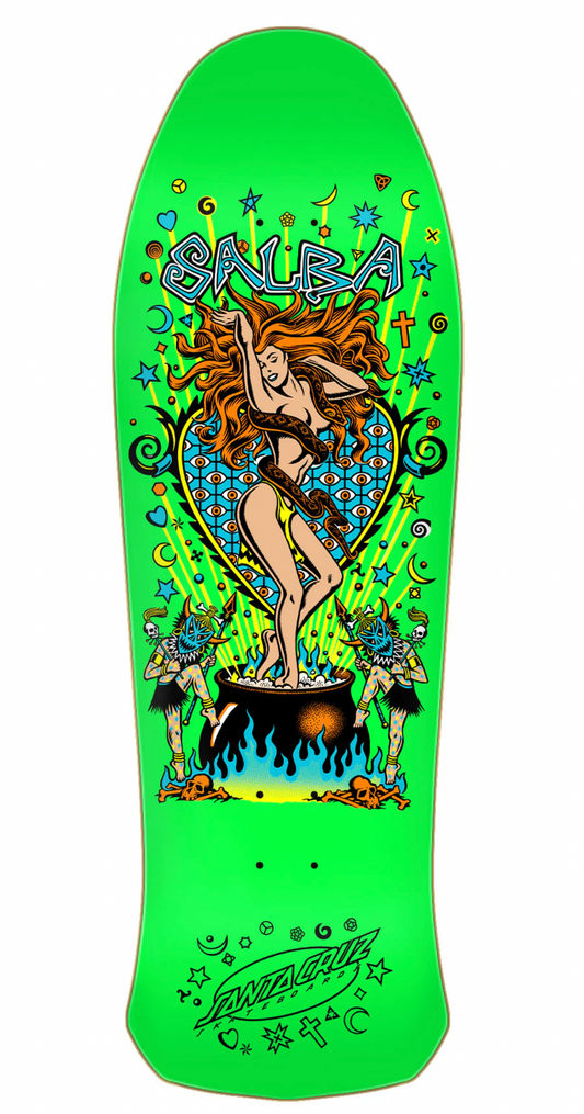 10.4in Salba Witch Doctor Reissue Santa Cruz Skateboard Deck