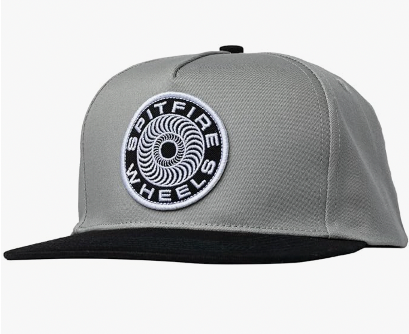 Spitfire Wheels Hat Classic 87 Swirl Patch Snapback Grey/Black Grey