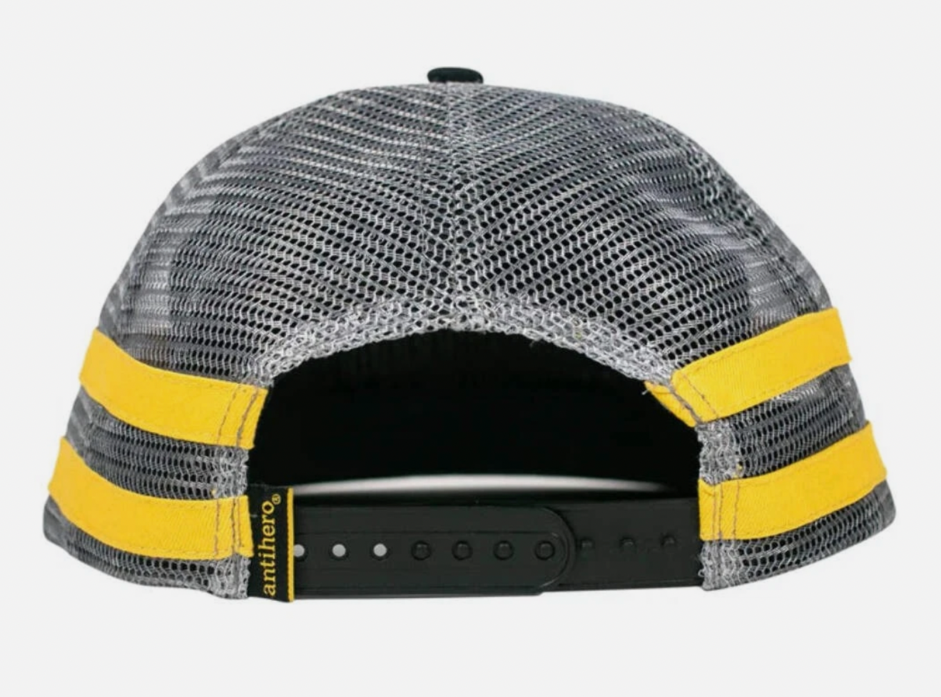 Anti-Hero Basic Eagle Snapback Hat Black/Charcoal/Yellow