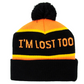 Anti Hero Skateboards Beanie Jalopi I'm Lost Too Pom Orange/Black/Yellow