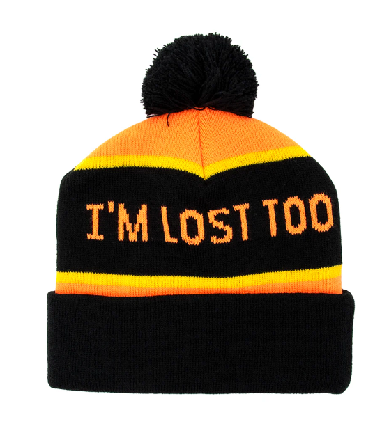 Anti Hero Skateboards Beanie Jalopi I'm Lost Too Pom Orange/Black/Yellow