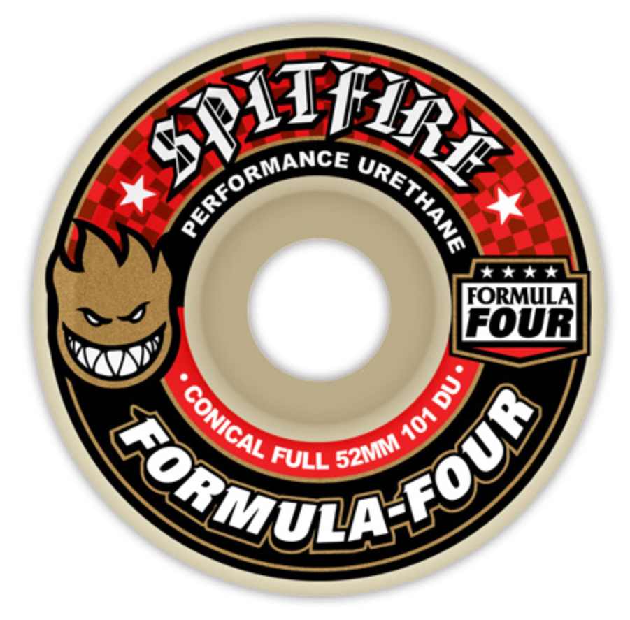 SPITFIRE FORMULA FOUR CONICAL FULL 56MM 101D (Set of 4)