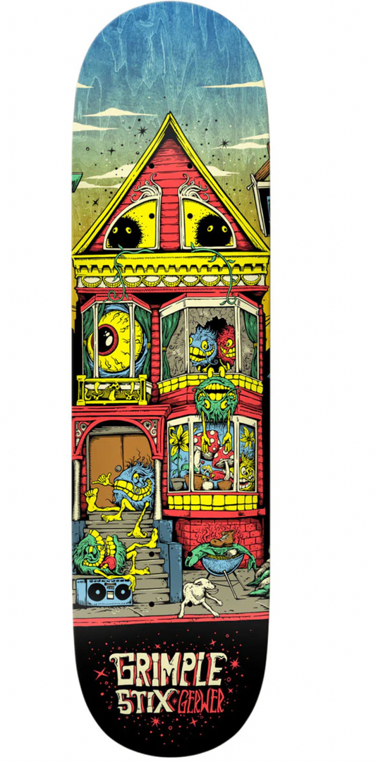 GERWER GRIMPLE STIX VICTORIANS SKATEBOARD DECK 8.25