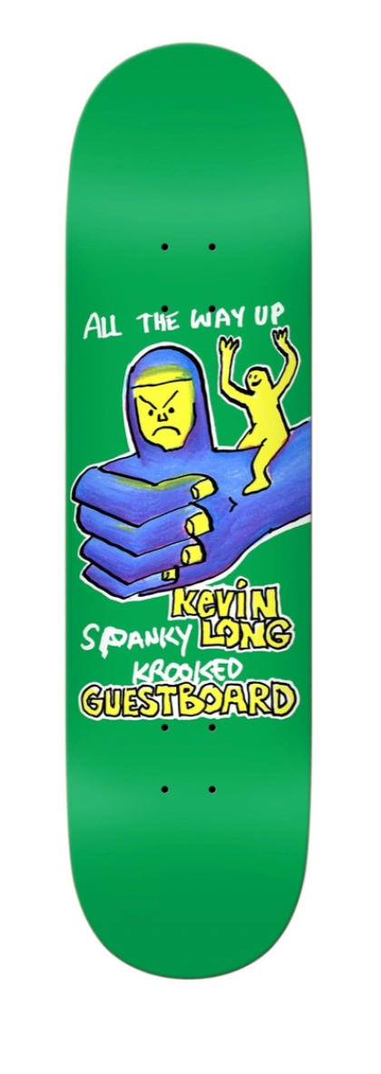 KROOKED SPANKY GUEST DECK 8.25 SKATEBOARD DECK