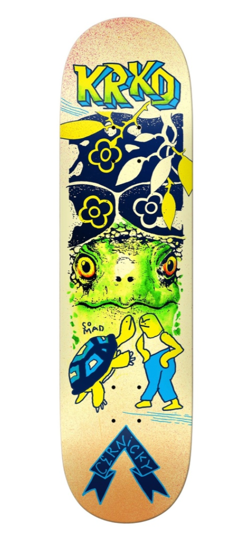 KROOKED CERNICKY MAD TURTLE DECK 8.50 SKATEBOARD DECK
