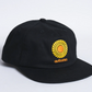 AUTUMNHEADWEAR  TWILL FIVE PANEL SNAPBACK - BLACK