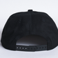 AUTUMNHEADWEAR  TWILL FIVE PANEL SNAPBACK - BLACK