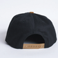 AUTUMNHEADWEAR  MIXED SIX PANEL SNAPBACK - BLACK