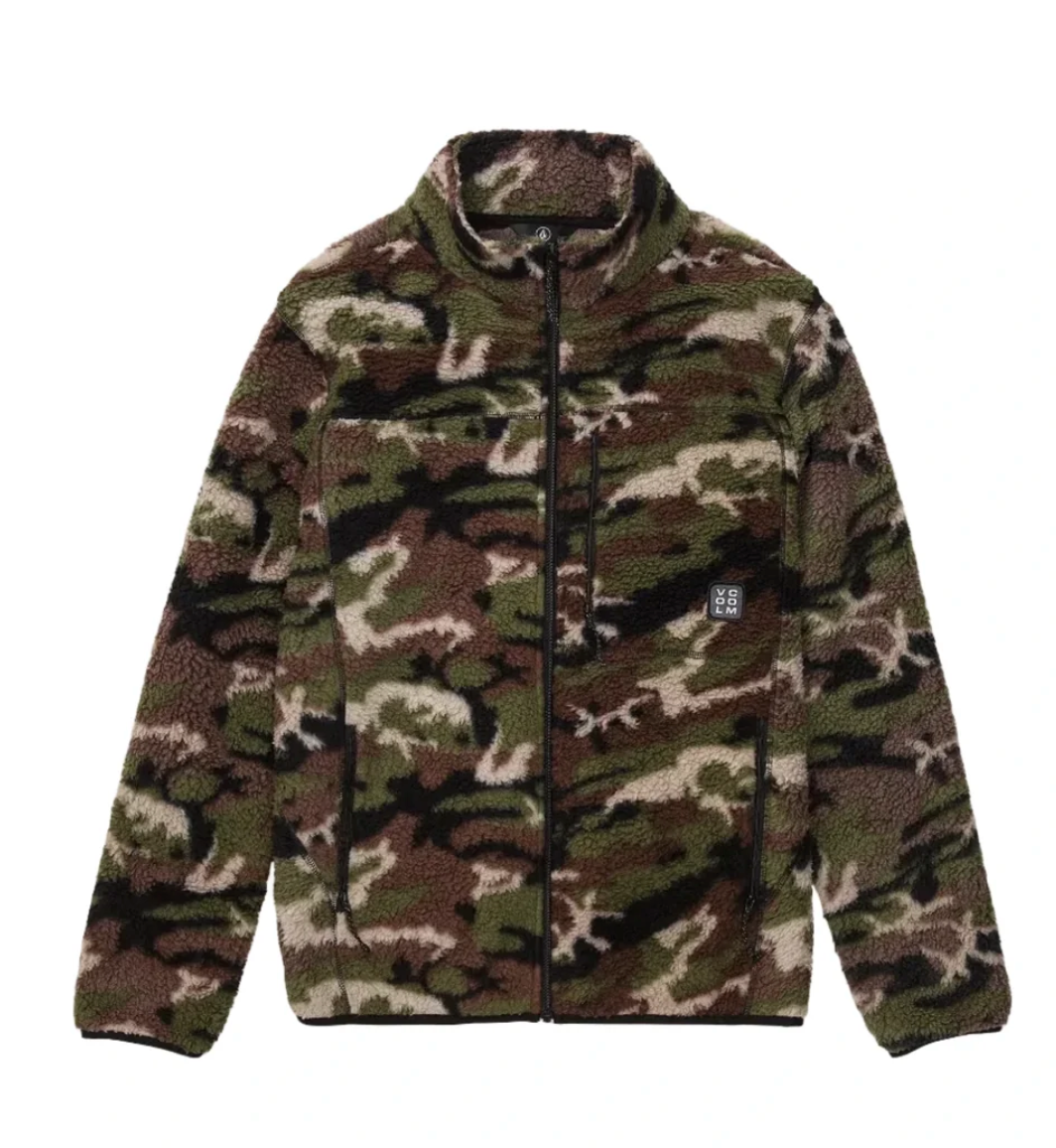 VOLCOM NELSON SHERPA FULL ZIP - CAMOFLAUGE