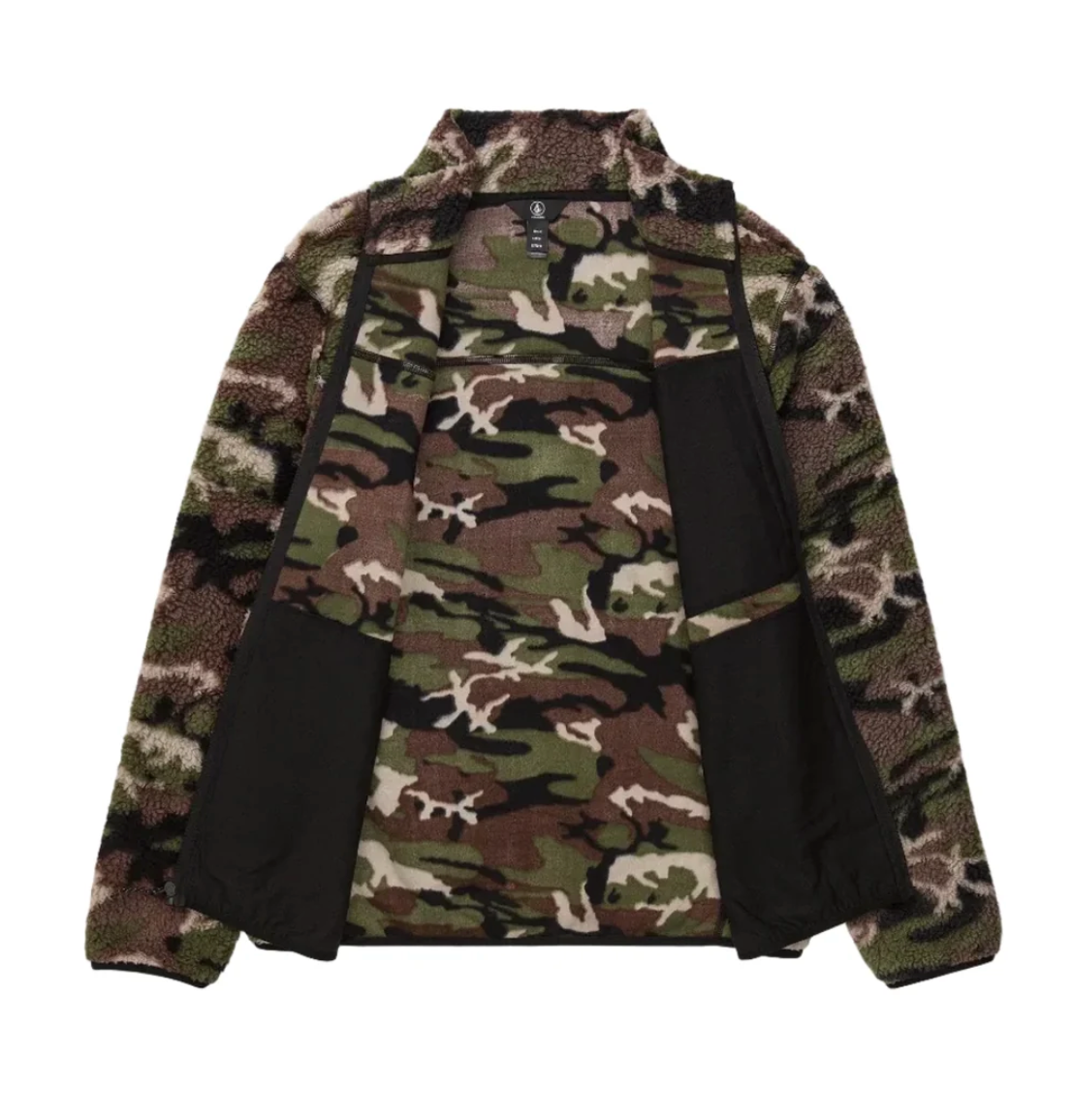 VOLCOM NELSON SHERPA FULL ZIP - CAMOFLAUGE