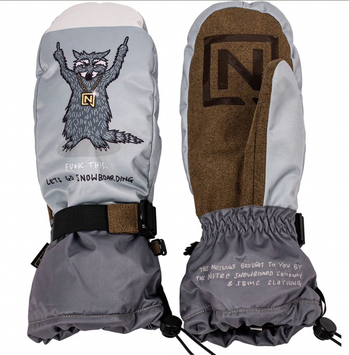 NITRO SNOWBOARDS RACOON MITTEN