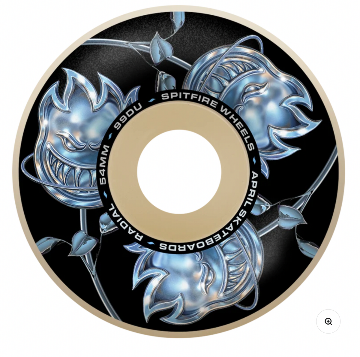 Spitfire Formula Four 99D x April Bighead Rose Radial Skateboard Wheels