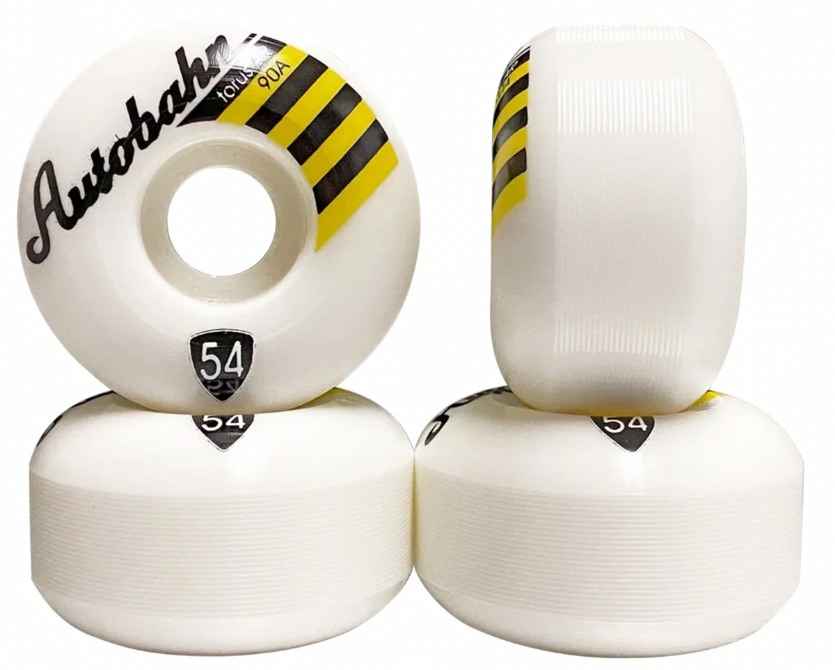 Autobahn Skateboard Wheels 54mm Torus All Road 90A White