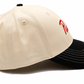 PUBLIC SCRIPT CAP - CREAM/BLACK