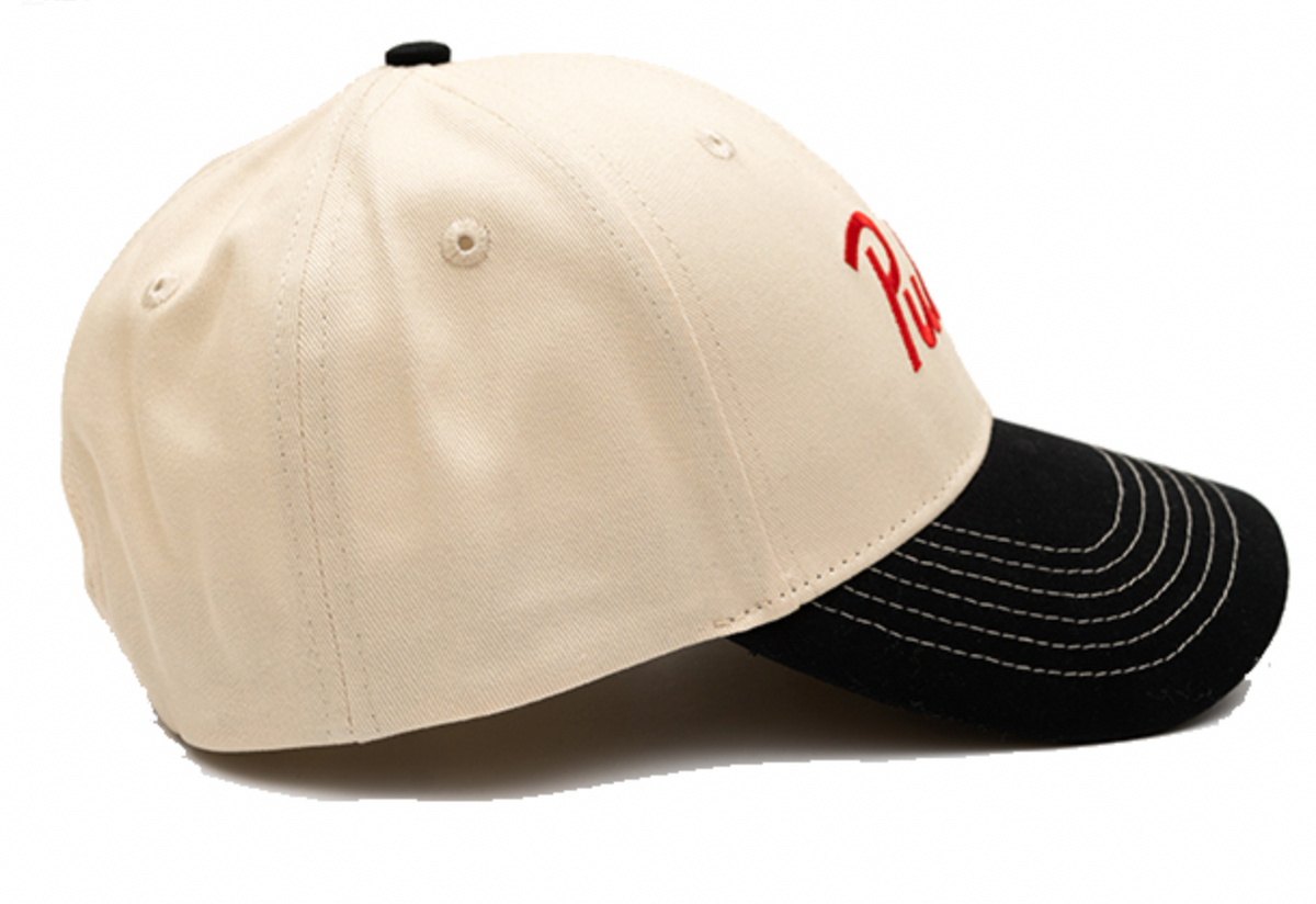 PUBLIC SCRIPT CAP - CREAM/BLACK