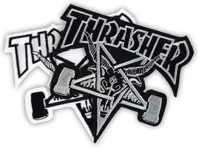 Thrasher Skateboard Magazine Sk8 Goat Skateboard Patch Iron/Sew