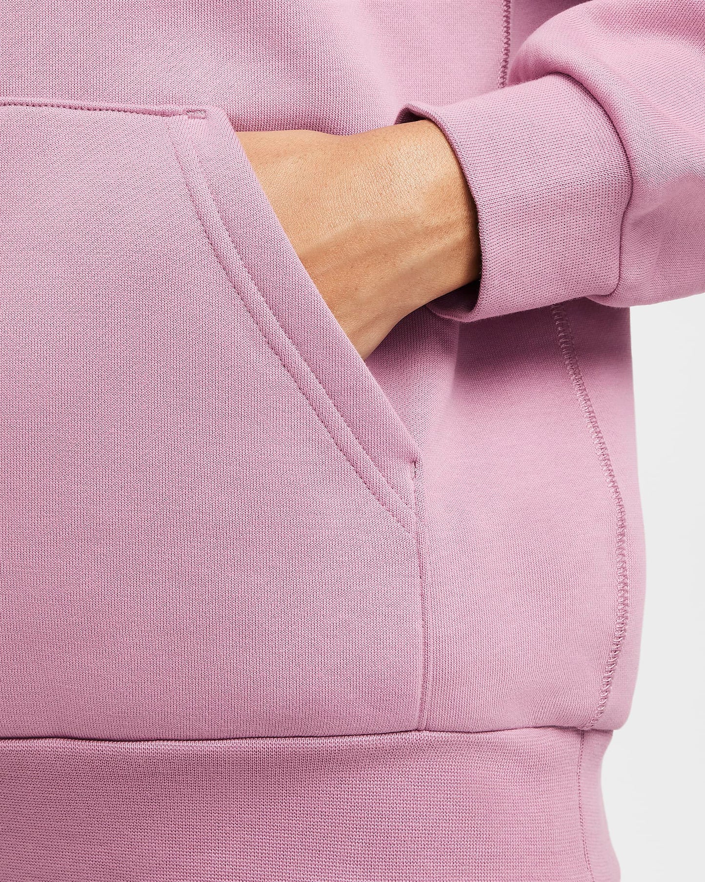 Nike SB Fleece Pullover Skate Hoodie Plum Dust/White