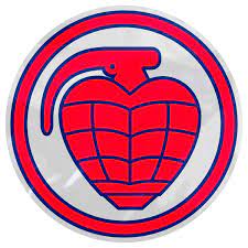 Thunder Trucks Circle Grenade II Sticker - Medium Red 6"x6"inch