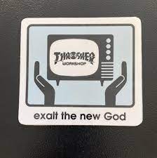 Thrasher Sticker Exalt The New God 4'x3.5'inch