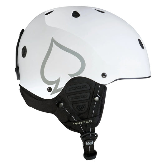 PRO TEC LOW PRO SNOW CERTIFIED HELMET - GLOSS WHITE XL/XXL