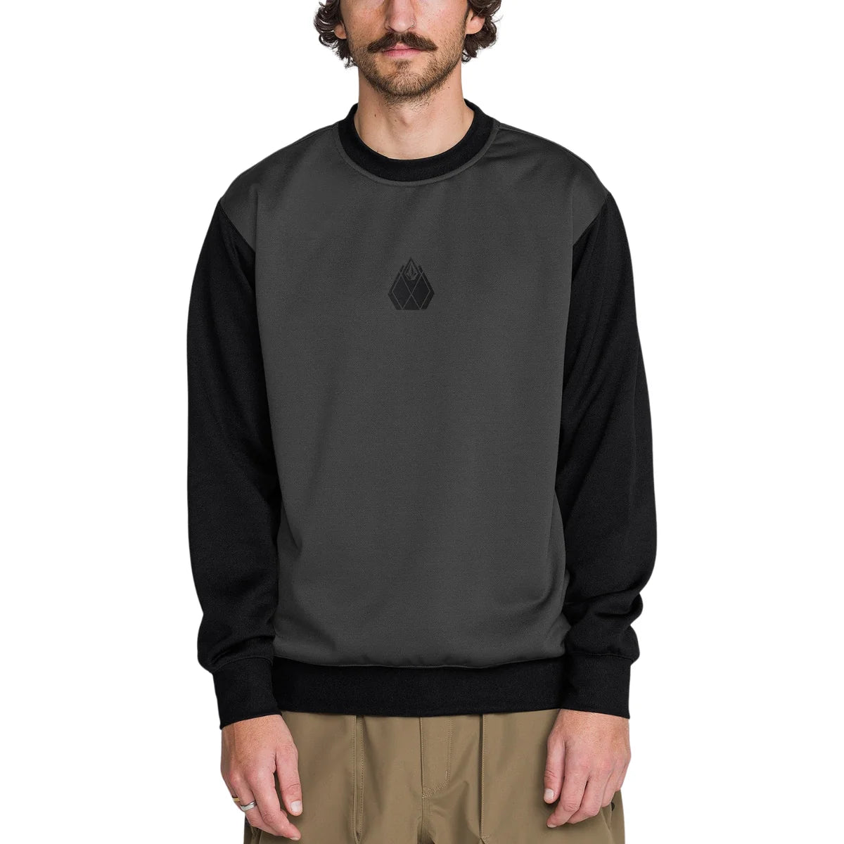Volcom Hydro Crew Sweatshirt 2027 - Men's Dark Gray